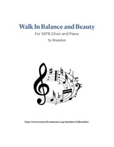 Walk in Balance and Beauty SATB choral sheet music cover